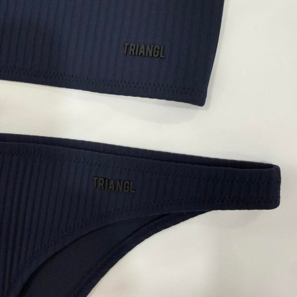NWOT Triangl Women's Navy and Blue Bikini set | Size S - Picture 7 of 9